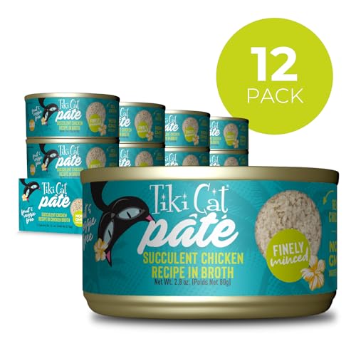 Tiki Cat Luau Pâté textura suave para una experiencia de alimentación agradable.