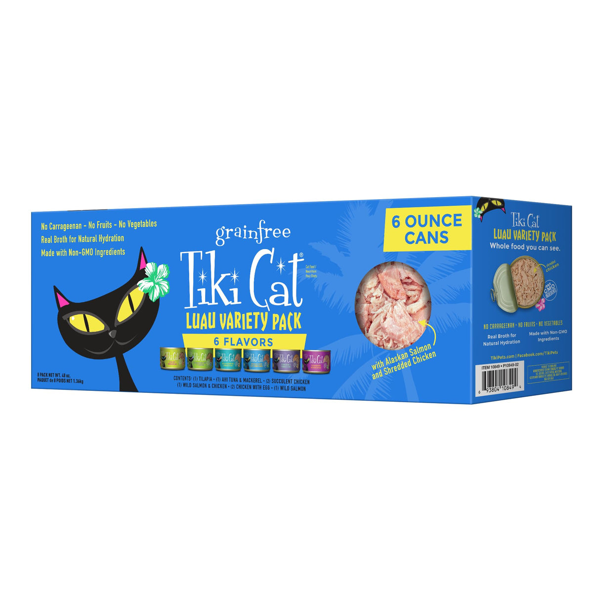 Tiki Cat Luau variedad pack latas 6oz: opción práctica para todas las etapas.