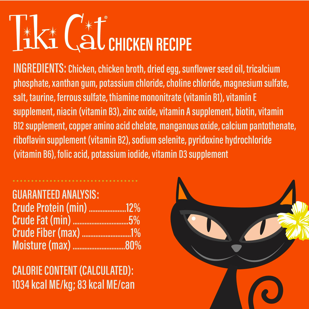 Tiki Cat Luau Velvet Mousse, sin subproductos, pureza en cada porción.