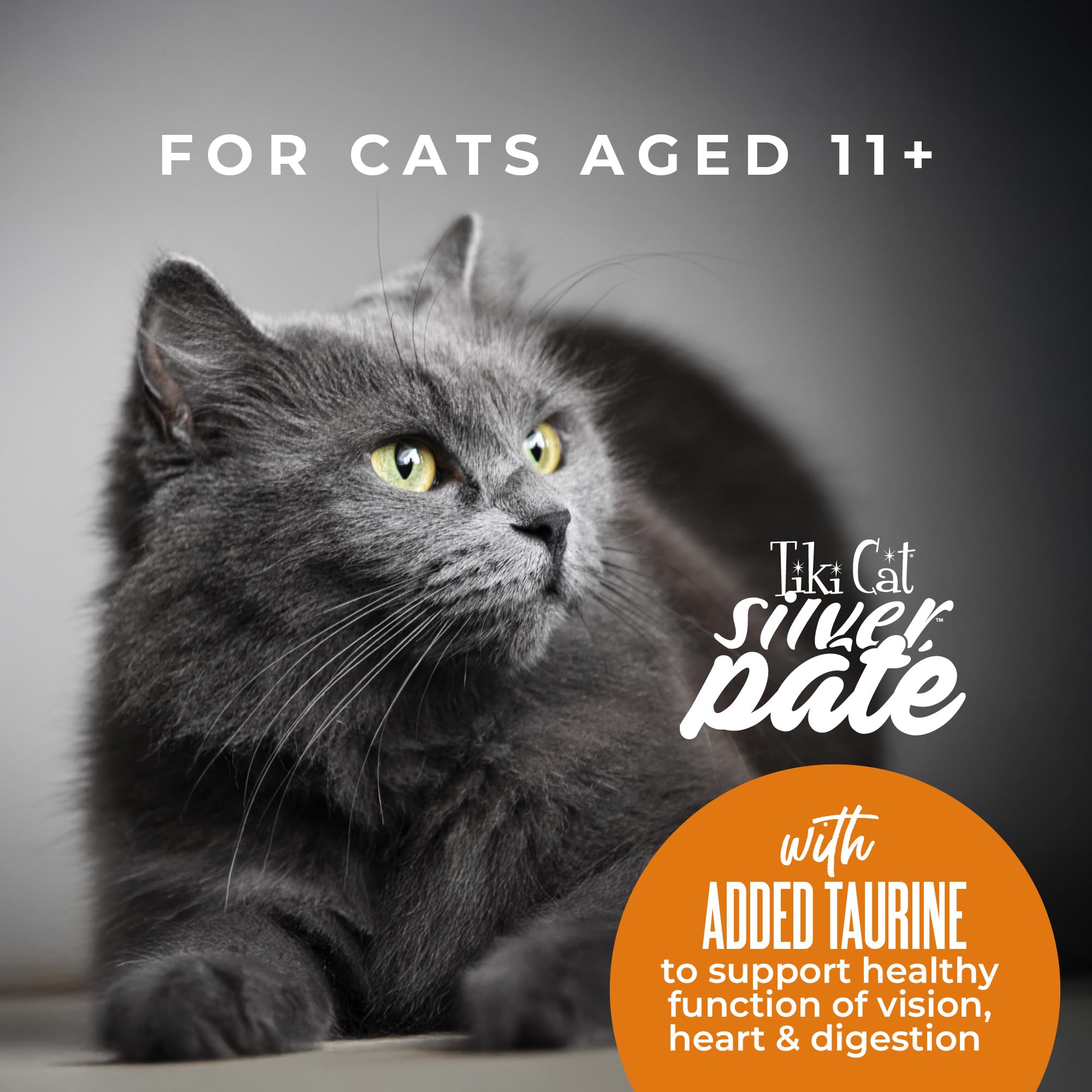 Tiki Cat Silver Pate: fórmula sin OMG para una opción natural.