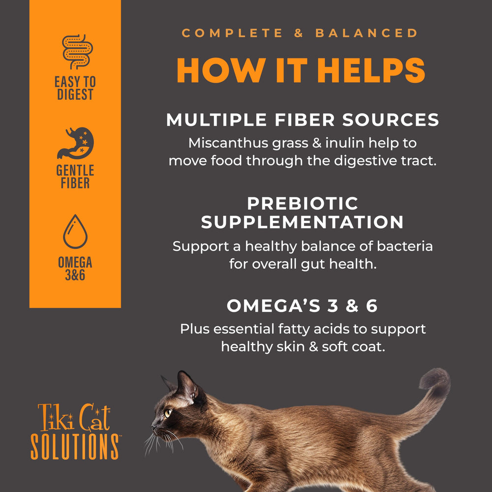 Tiki Cat Solutions Digestión prebióticos para salud intestinal