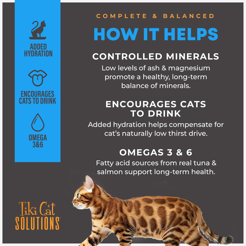 Hidratación añadida en Tiki Cat Solutions Mineral Balance Mousse.