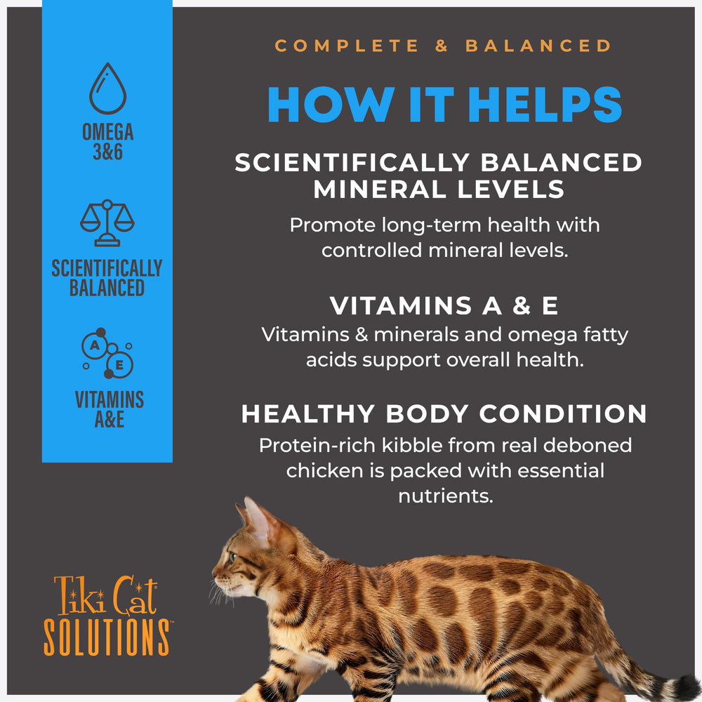 Tiki Cat Solutions Mineral Balance proceso horneado que realza sabor y textura