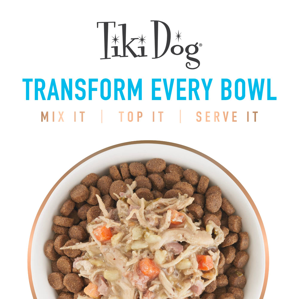 Tiki Dog Born Carnivore croquetas horneadas para textura crujiente.