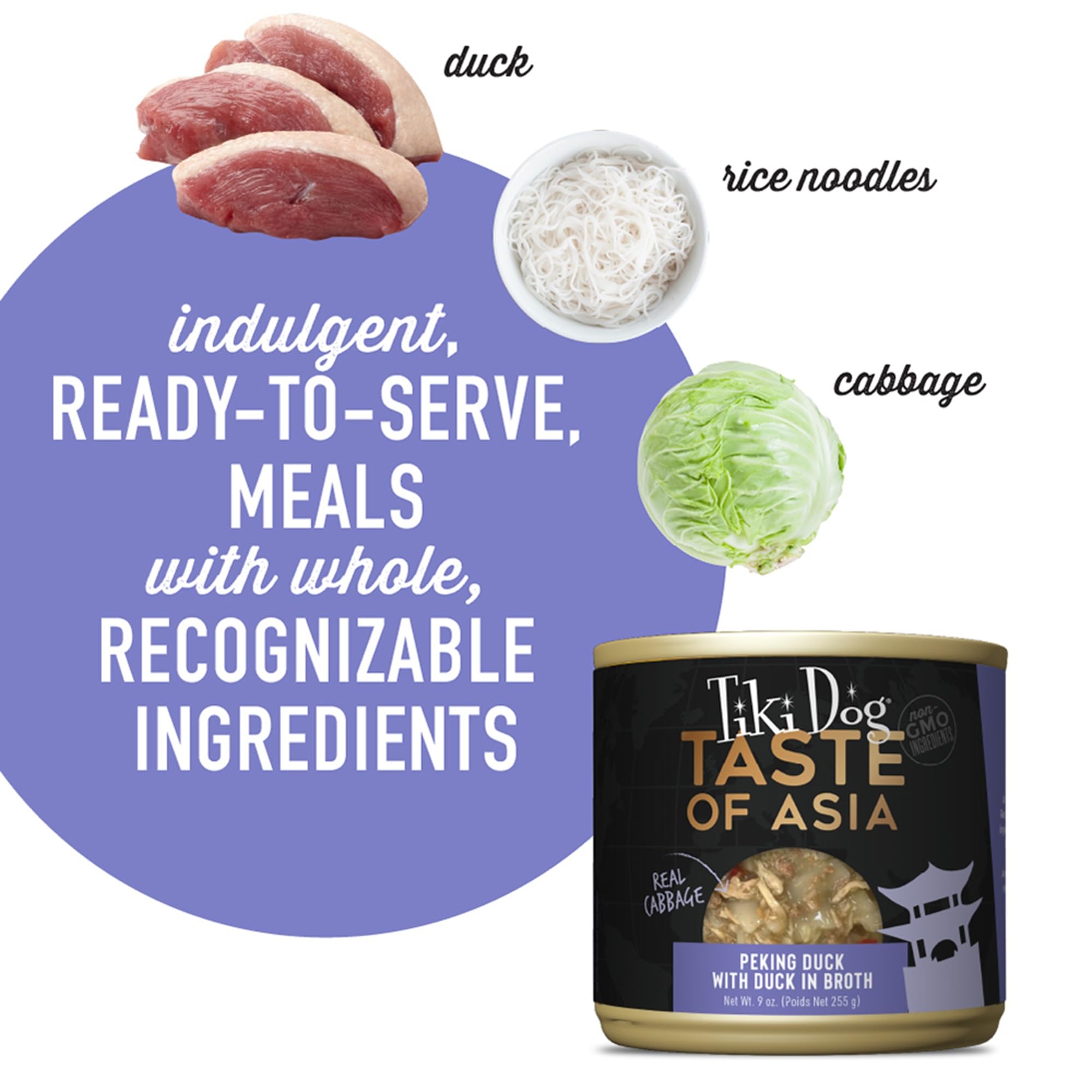 Tiki Dog Asia Diseñado para perros pequenos y medianos, comida completa.