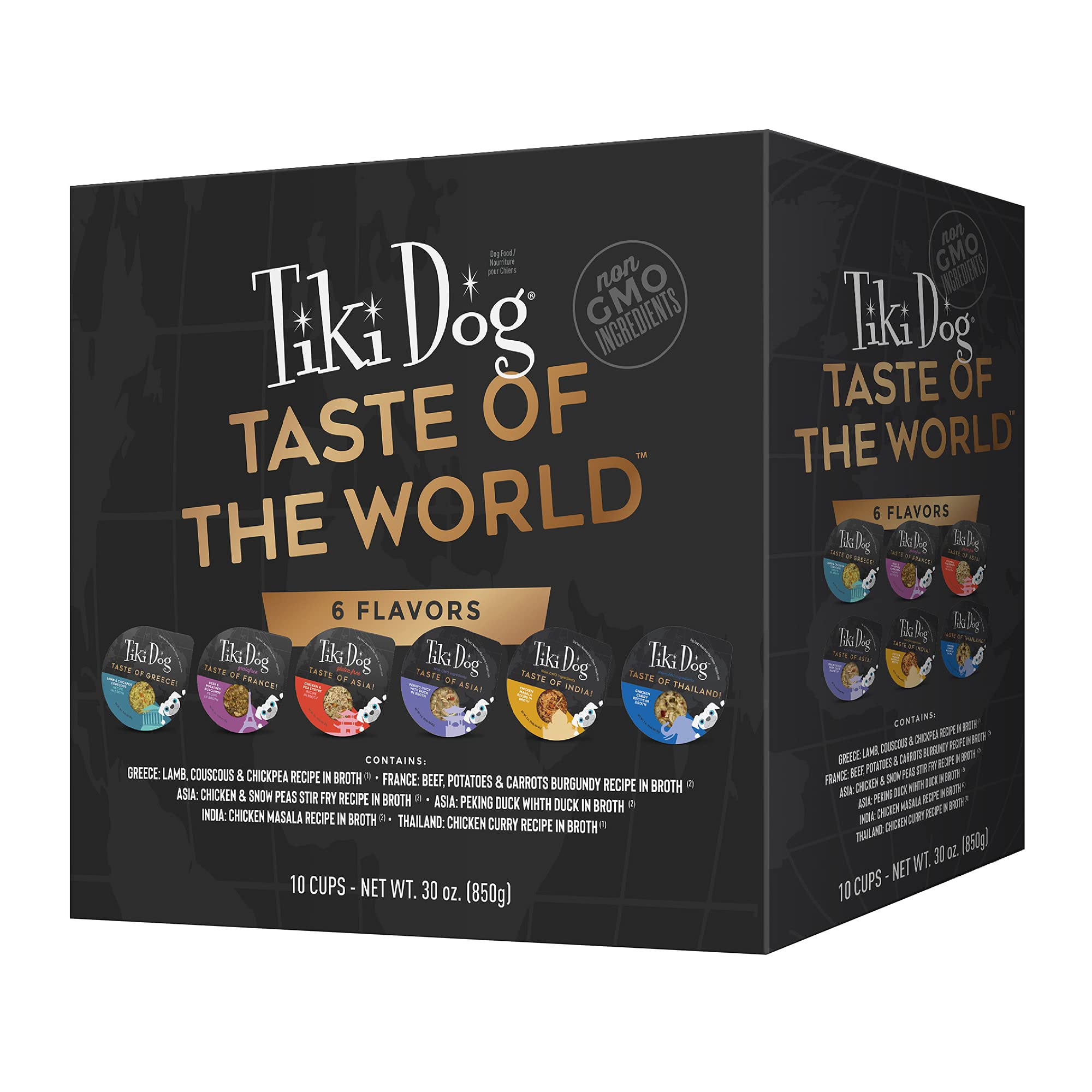 Tiki Dog Sabor del Mundo Carbonara en caldo: aroma intenso y proteína para perros.