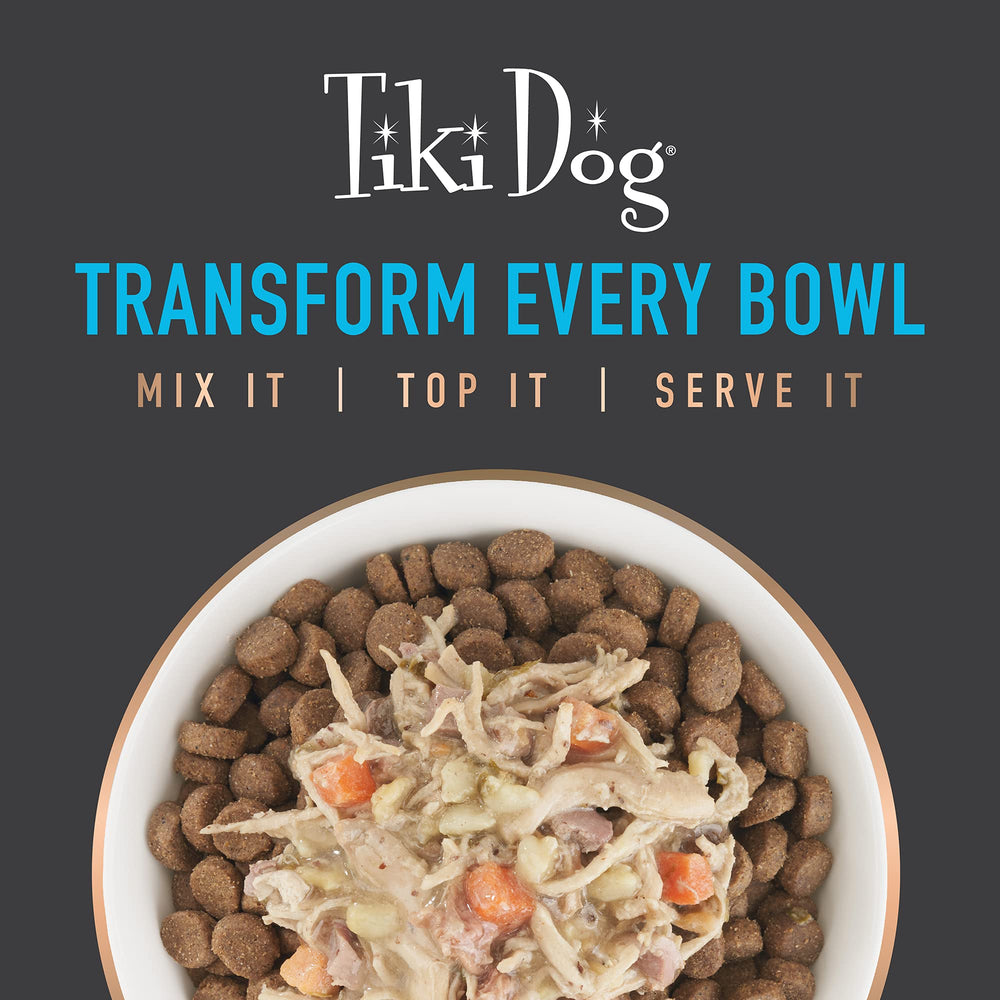 Tiki Dog Sabor del Mundo Porciones de 3 onzas: opción conveniente para cada comida.