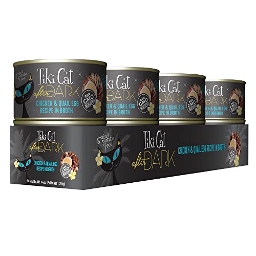 Tiki Pets After Dark: caldo sabroso con pollo, textura atractiva