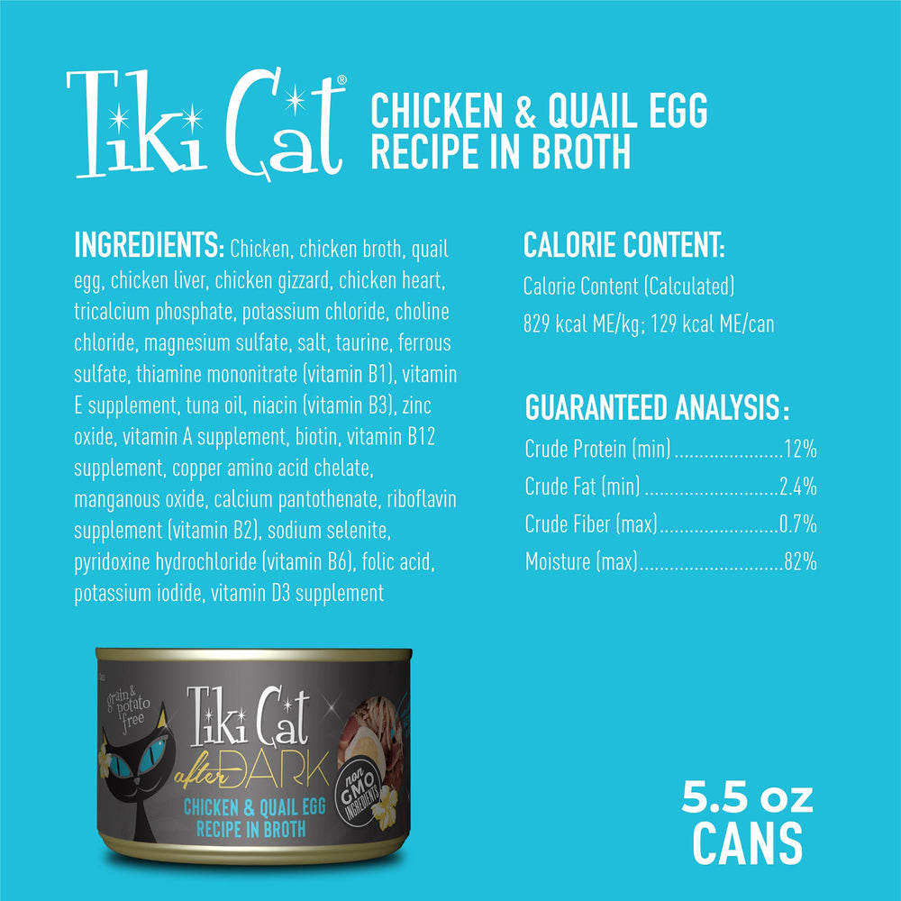 Tiki Pets After Dark: codorniz en caldo, hidratación natural