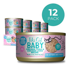 Tiki Cat Baby: ingredientes no genéticamente modificados para una dieta limpia