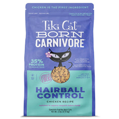 TIKI PETS Carnívoro con pollo, bolsa de 6 libras, alimento completo para gatos adultos.