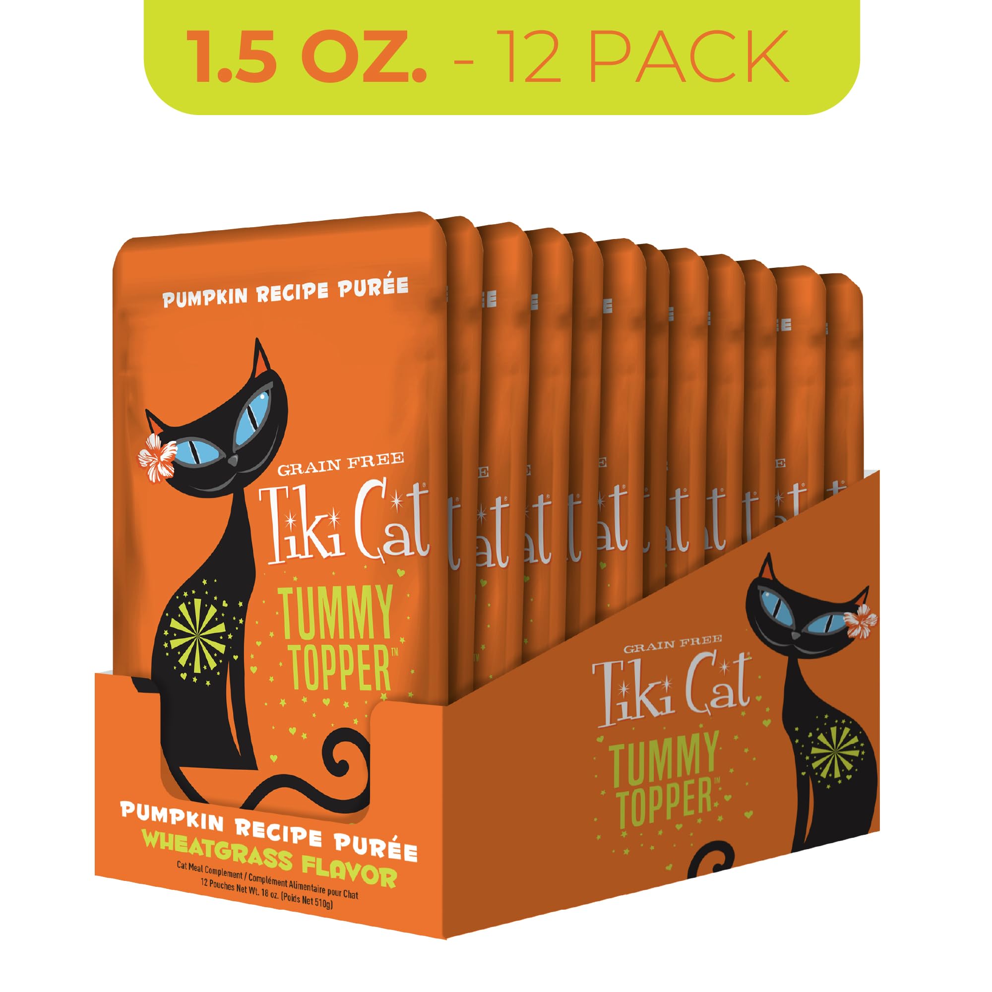 Tiki Cat puré de calabaza en porciones de 1,5 oz para snack
