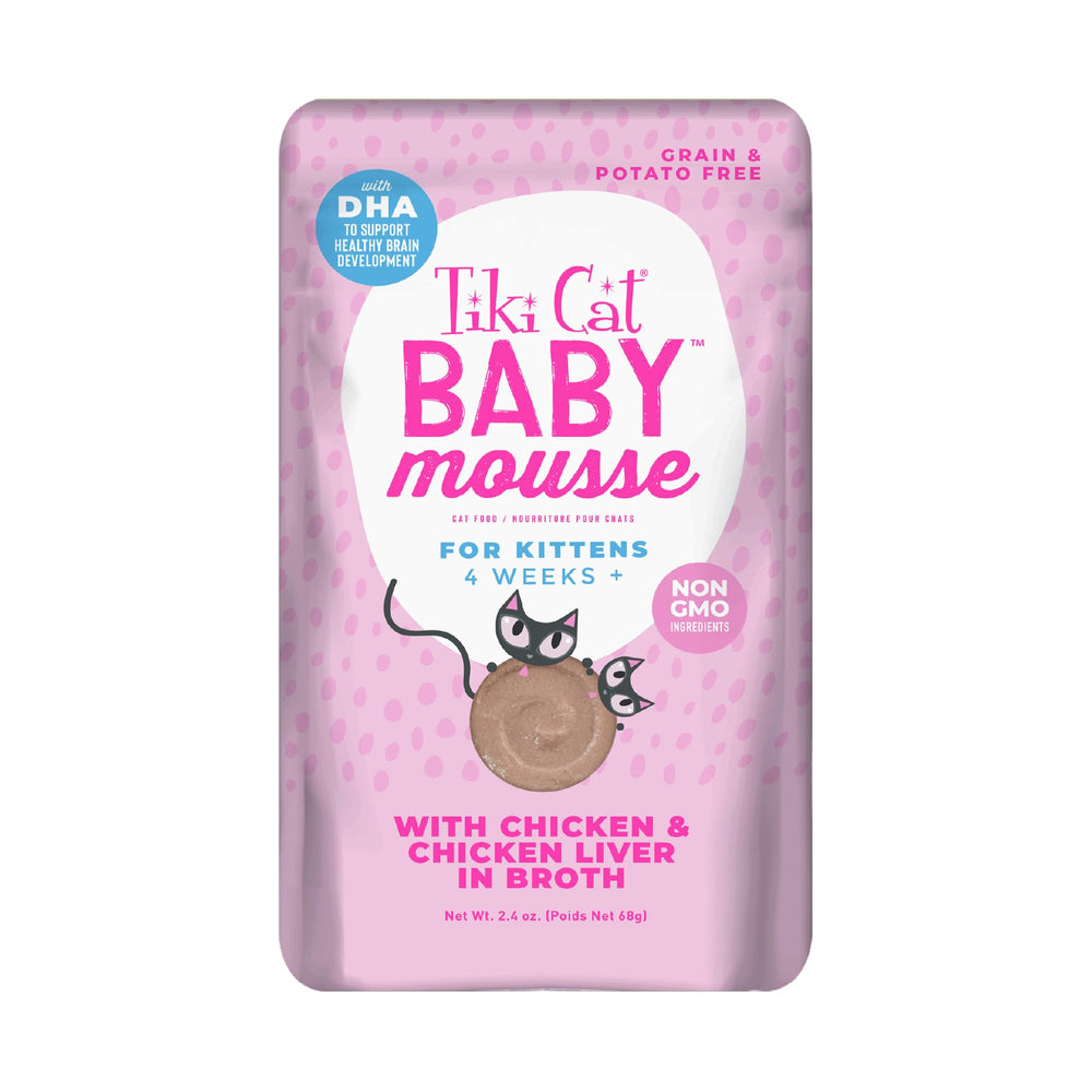 TIKI PETS Tiki Cat Baby Mousse: textura suave para gatitos en crecimiento
