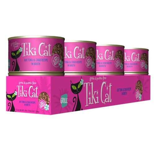 Tiki Cat Grill, ingredientes reales, sabor marino para comida húmeda.