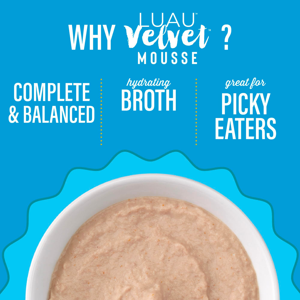 Sabor pollo destaca en la porción de Tiki Cat Luau Velvet Mousse