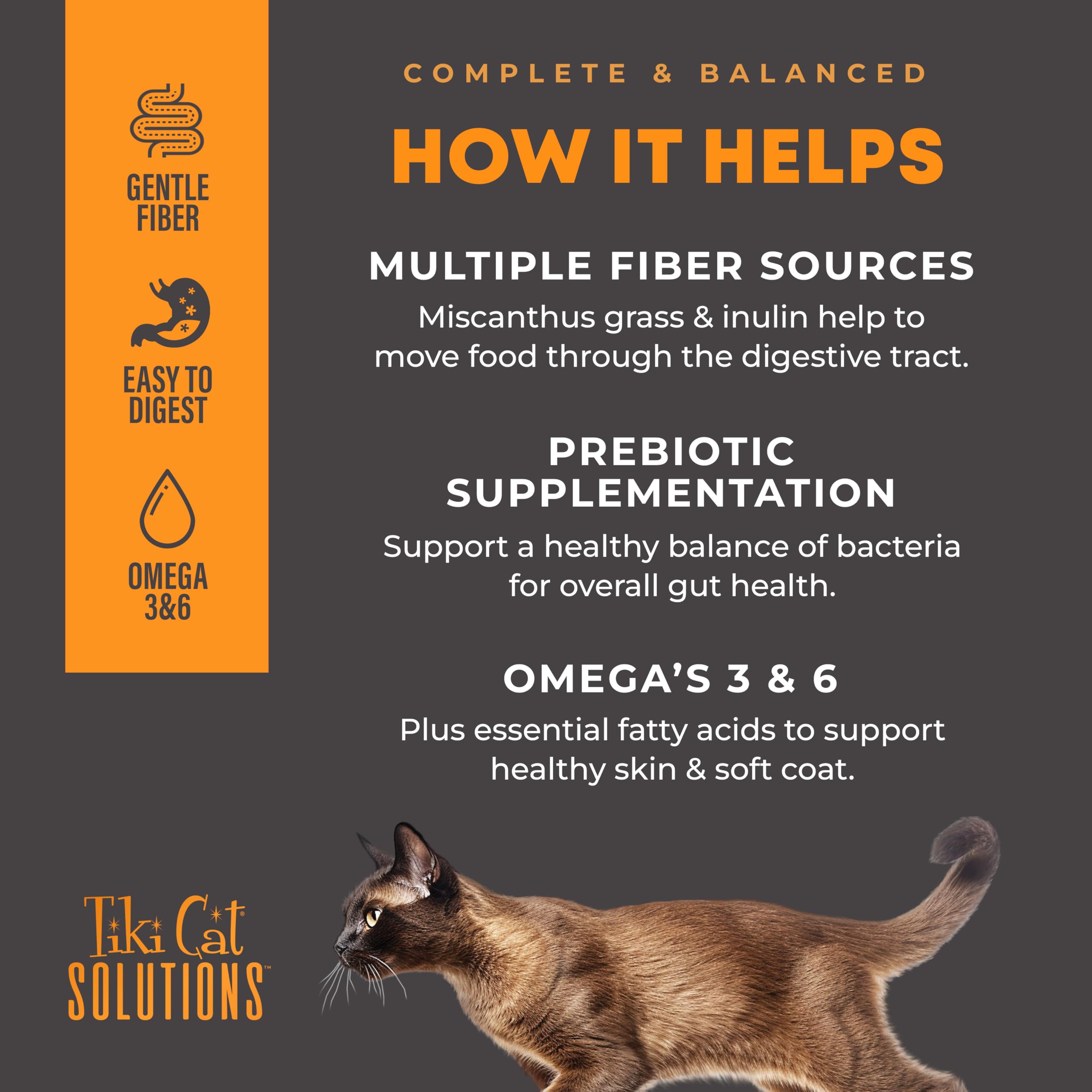 Fórmula sin patata ni granos de Tiki Cat Solutions para estómagos sensibles