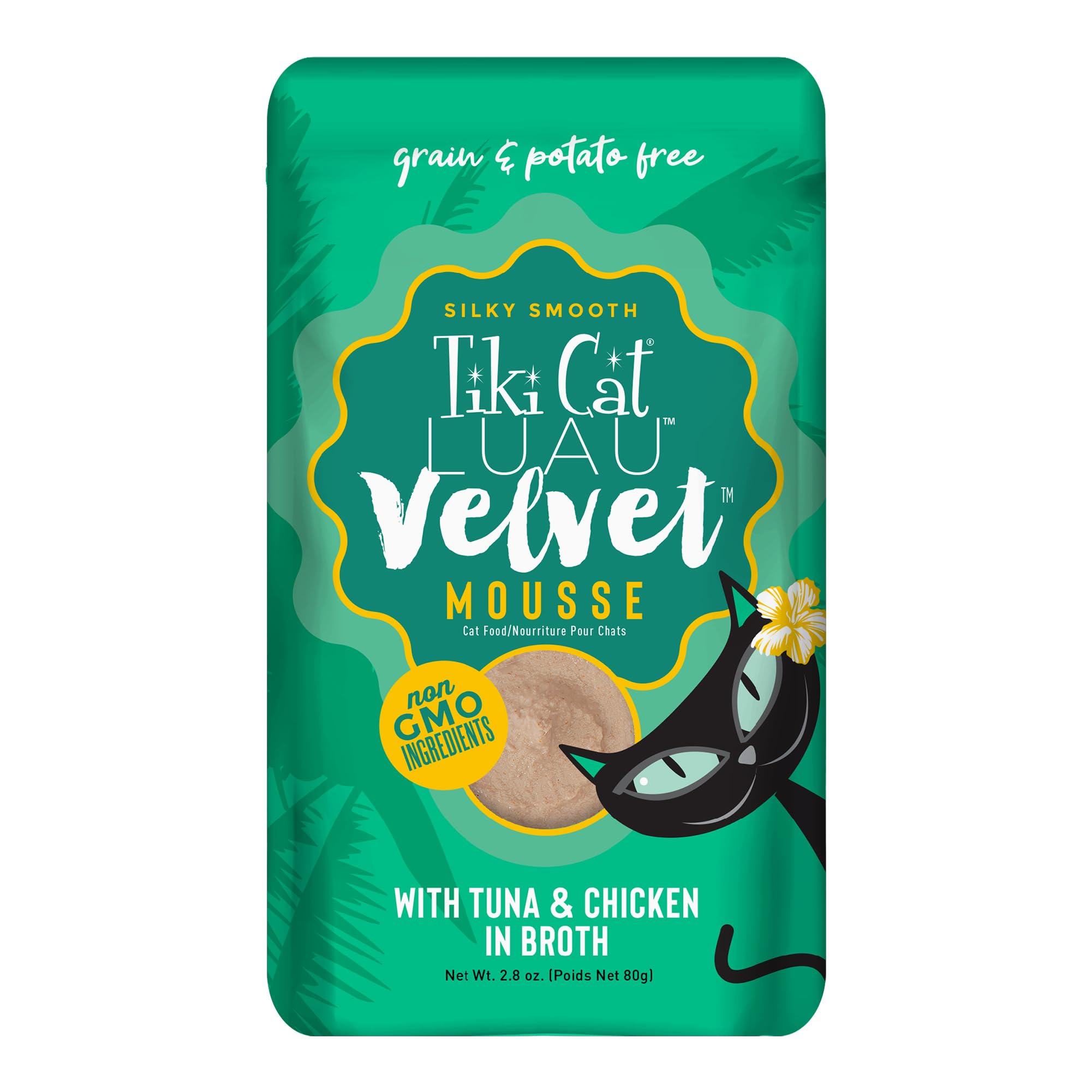 Tiki Cat Velvet Mousse textura seda para experiencia suave al comer
