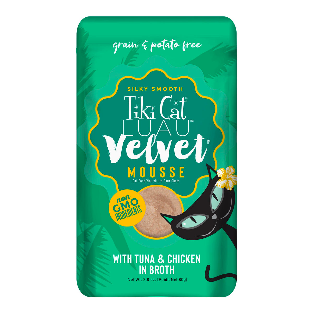 Tiki Cat Velvet Mousse textura seda para experiencia suave al comer
