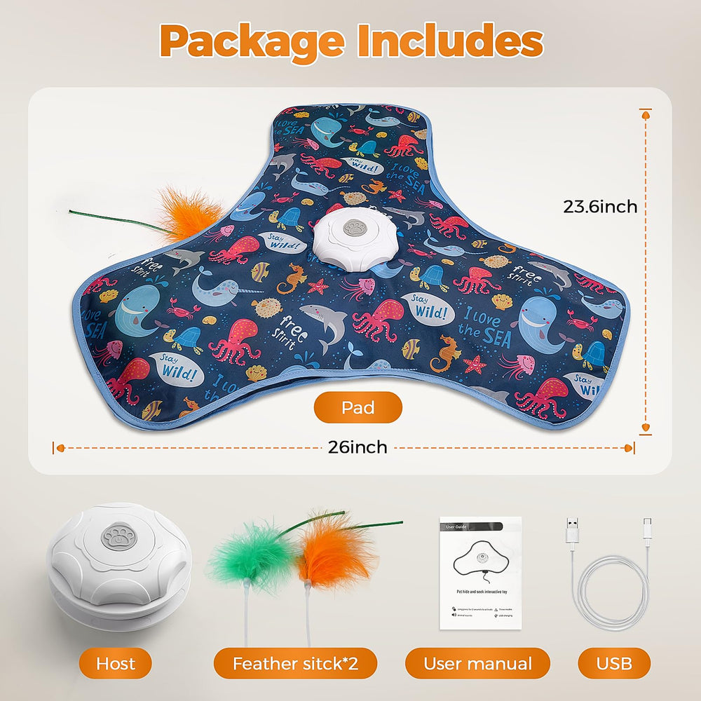 Tikibest Juguete Gato Interactivo base estable y antideslizante.