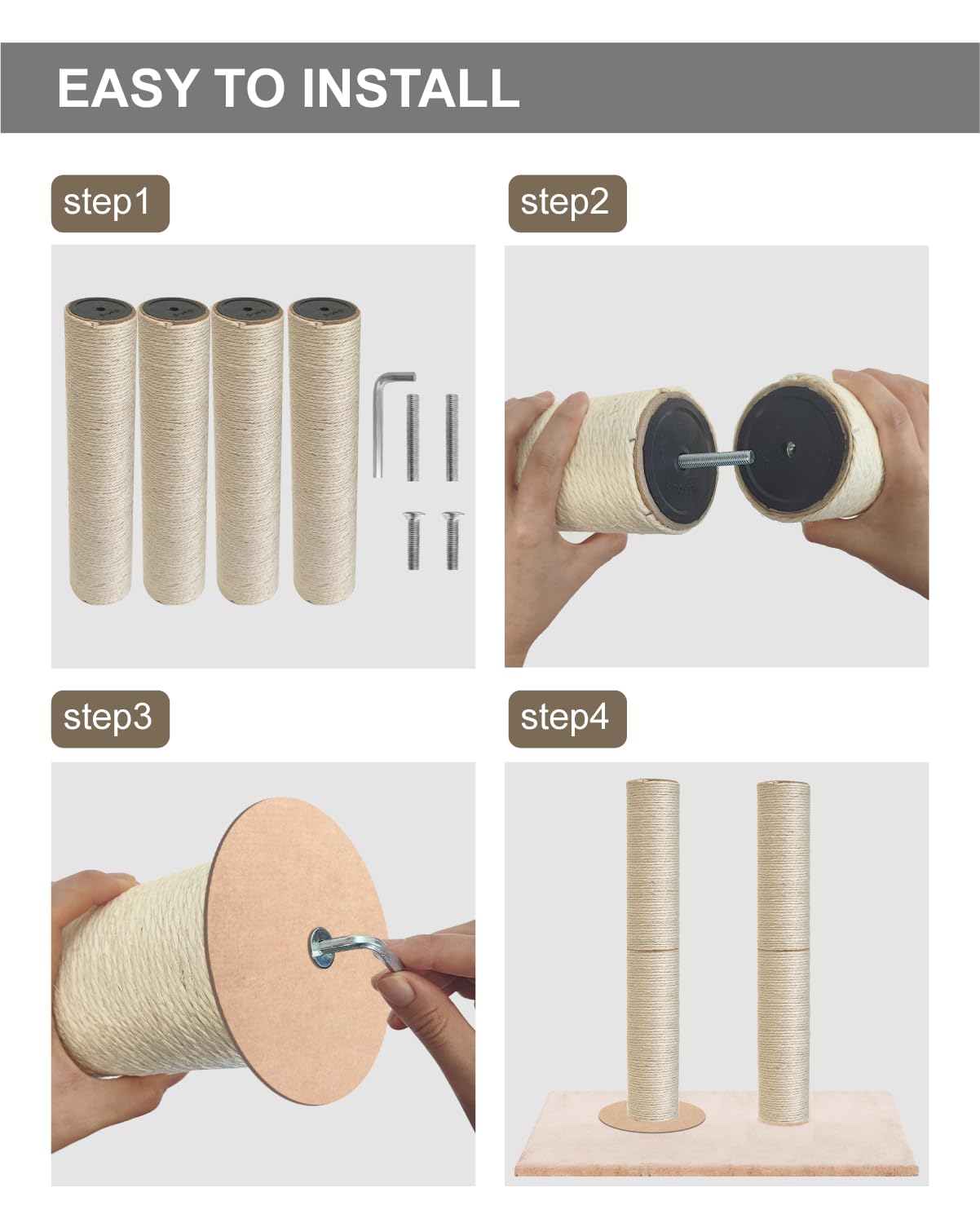 TIMHAKA detalle cuerda sisal muestra cuidado y limpieza.