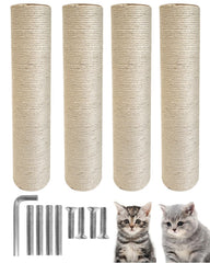 TIMHAKA poste rasca garras de sisal para afilar uñas sin dañar muebles.