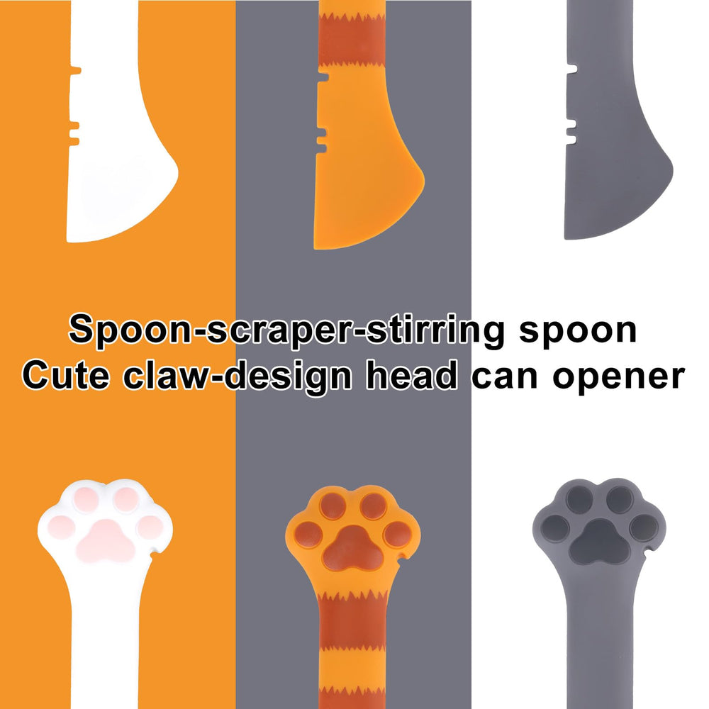 Cuchara Tinoaly para recoger comida húmeda, ideal para porciones uniformes.