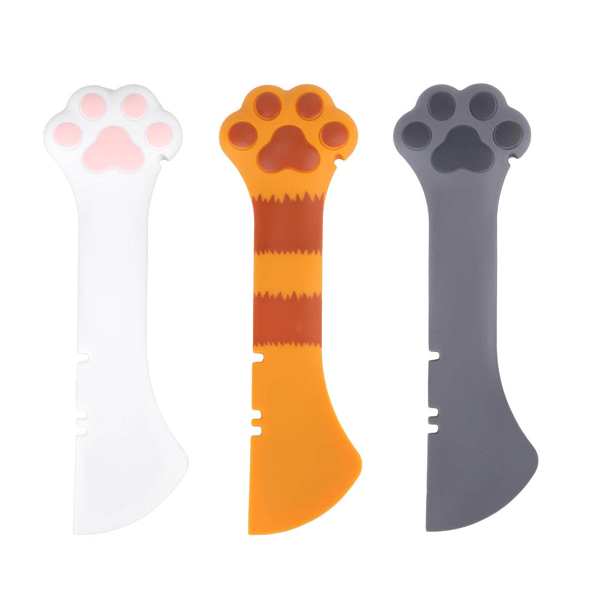 Cucharas para comida de mascotas Tinoaly en tres colores, práctico para servir.