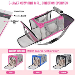 TIYOLAT carrier con asa y correa ajustable para viajar