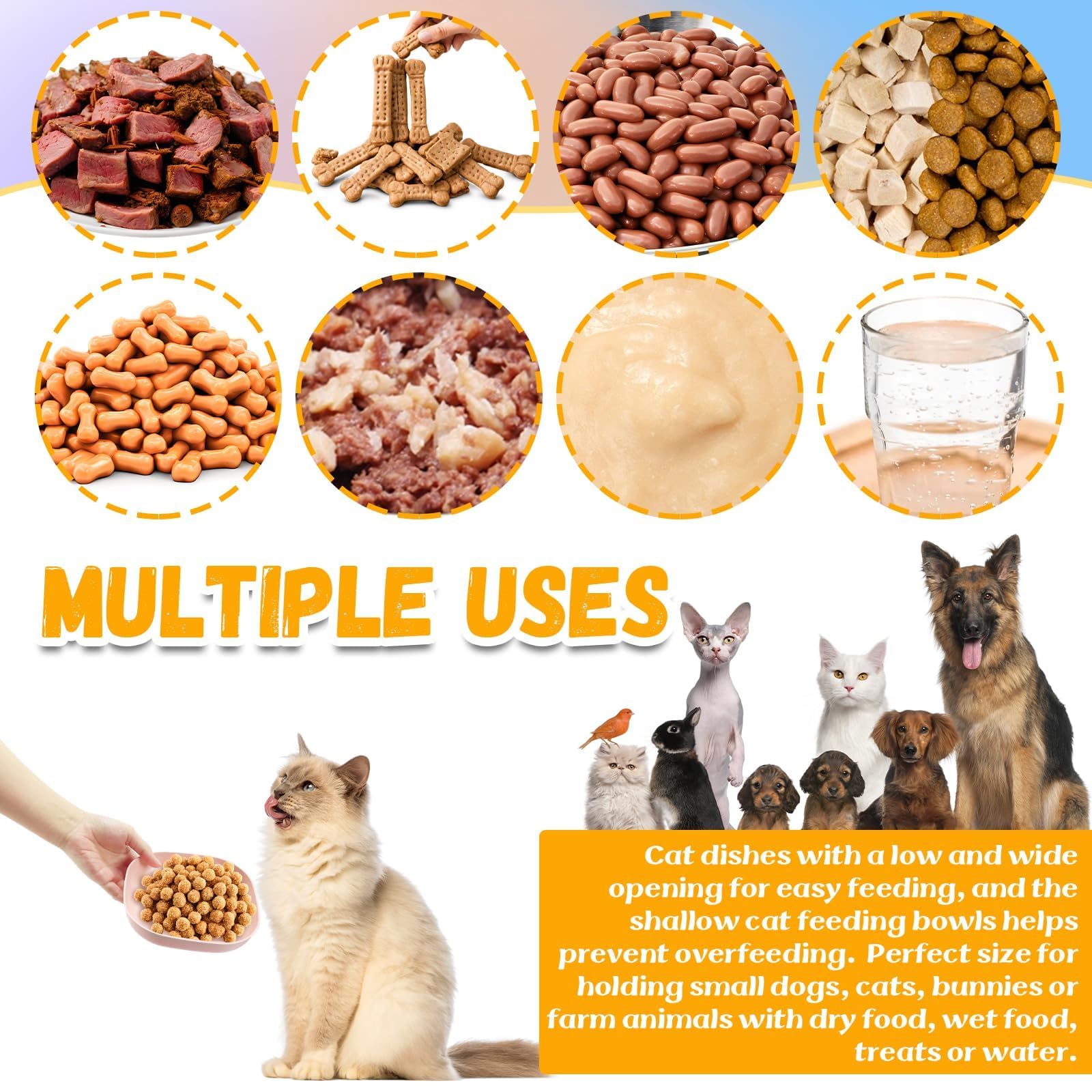 TKOnline tazón gatos plástico verde, apto para comida seca y húmeda.