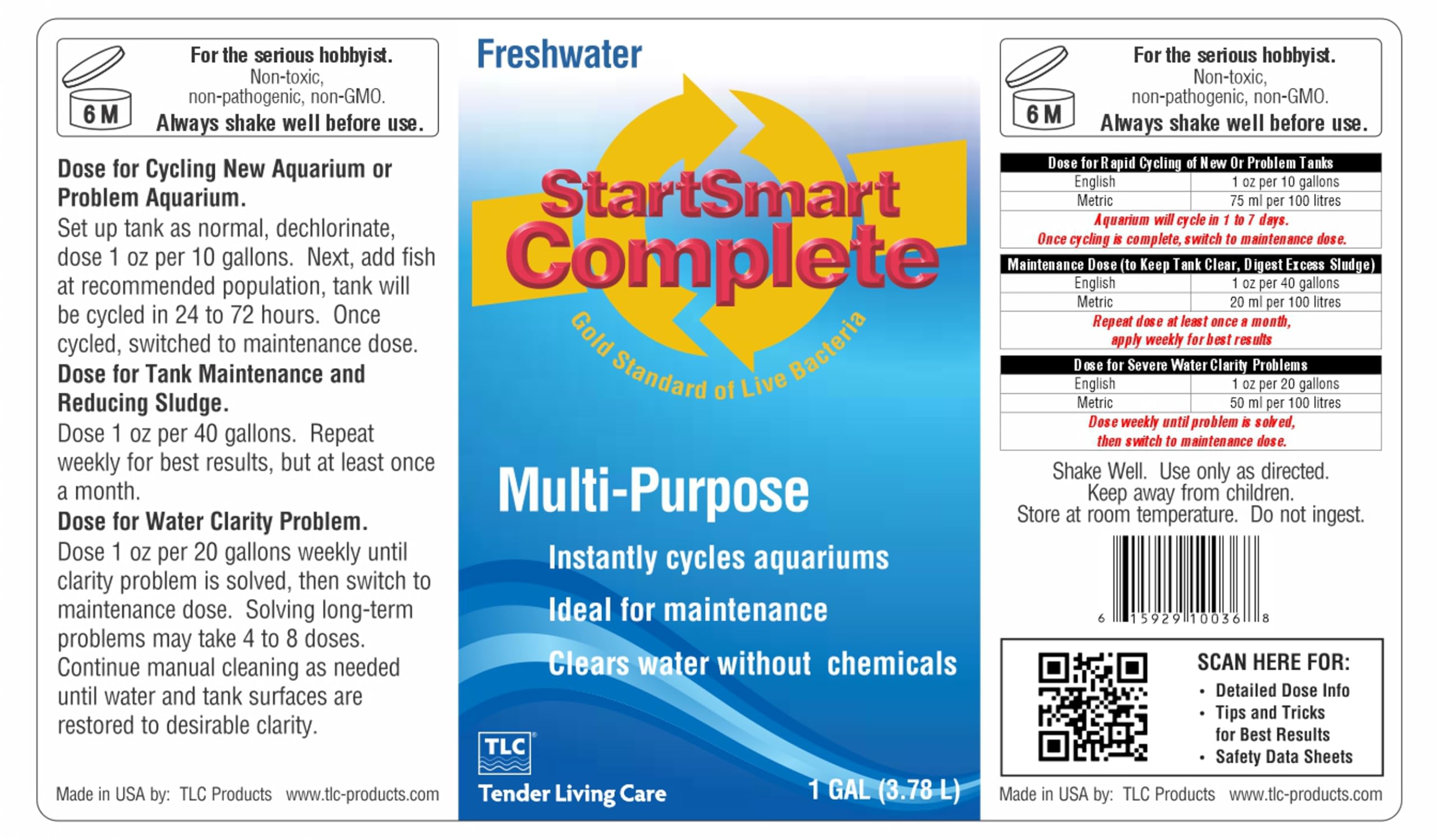 Acuario plantado con StartSmart y biofiltración.