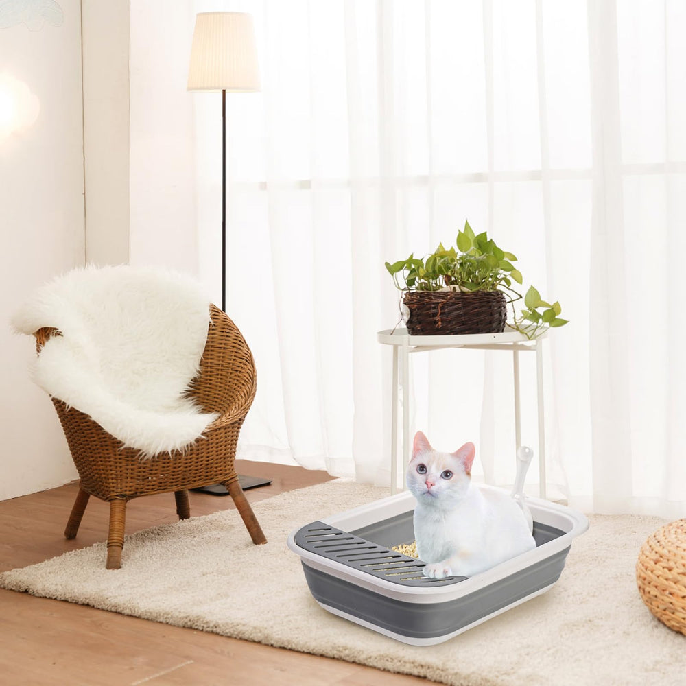 Tlence facil-limpiar-caja-arena-gato acelera la limpieza y ahorra tiempo.