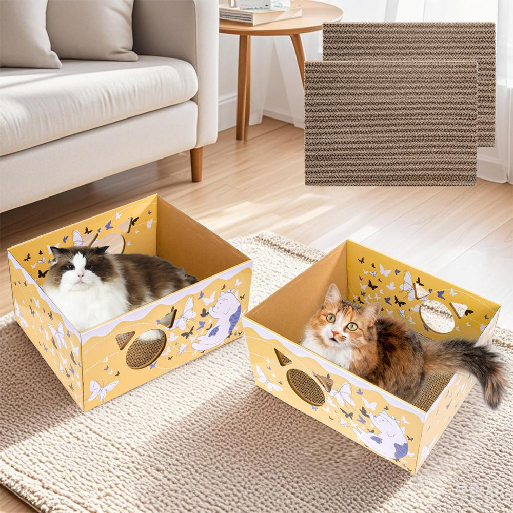 Juego de cajas rasca-gato Tlence ideal como regalo