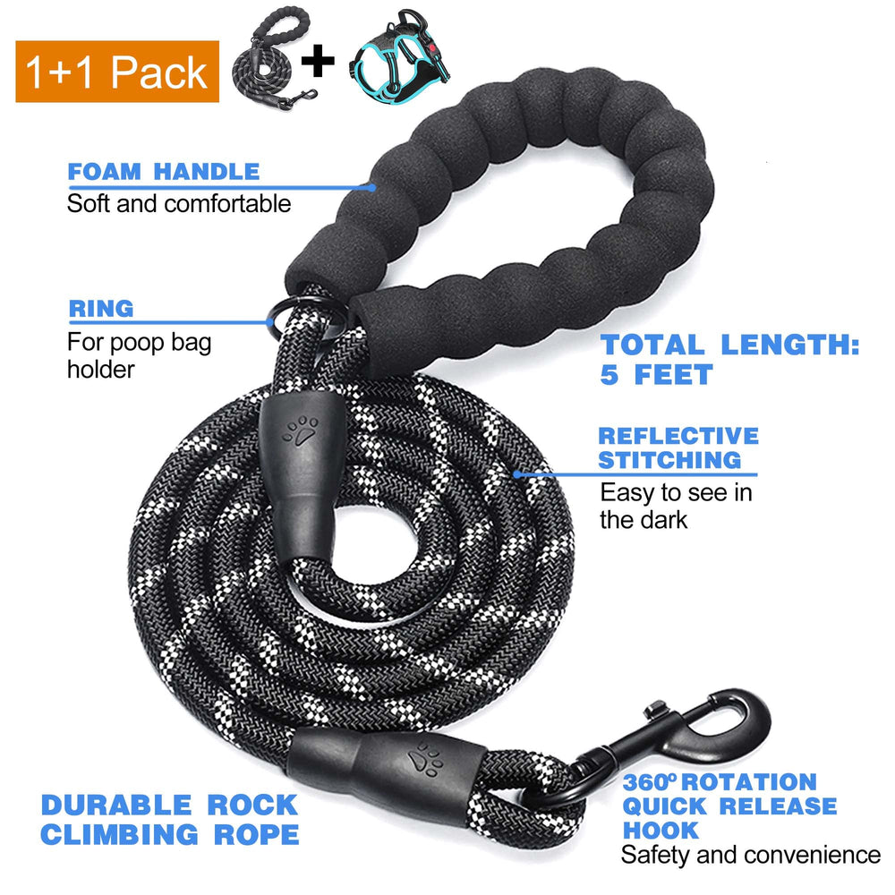 tobeDRI No Pull Harness trasero: distribución del tirón para caminar cómodo