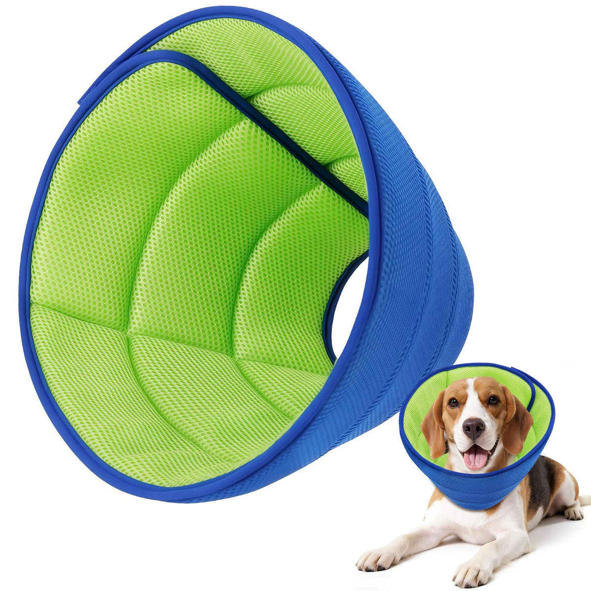 Tocora collar cono suave para perro, protección suave postoperatorio.