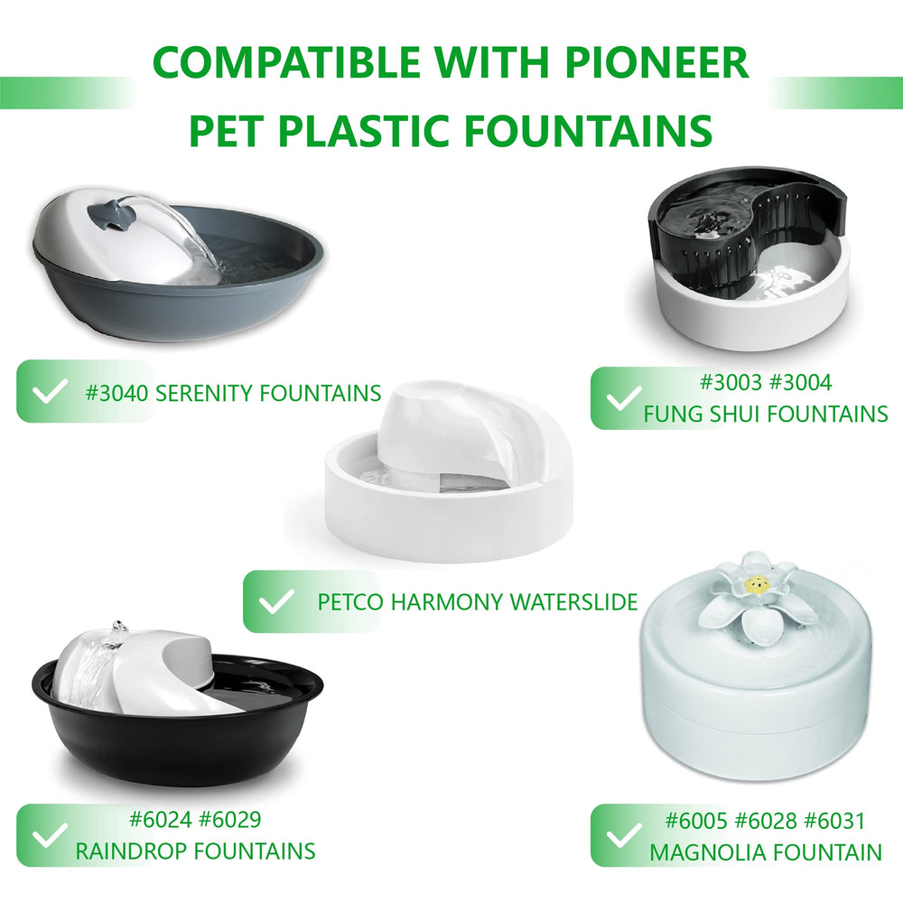 TOGGATH pack 12 filtros carbón para fuentes de mascotas