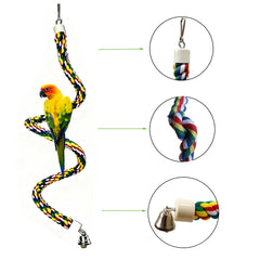 TogyGooty columpio de cuerda para aves en jaula: diversión y ejercicio.