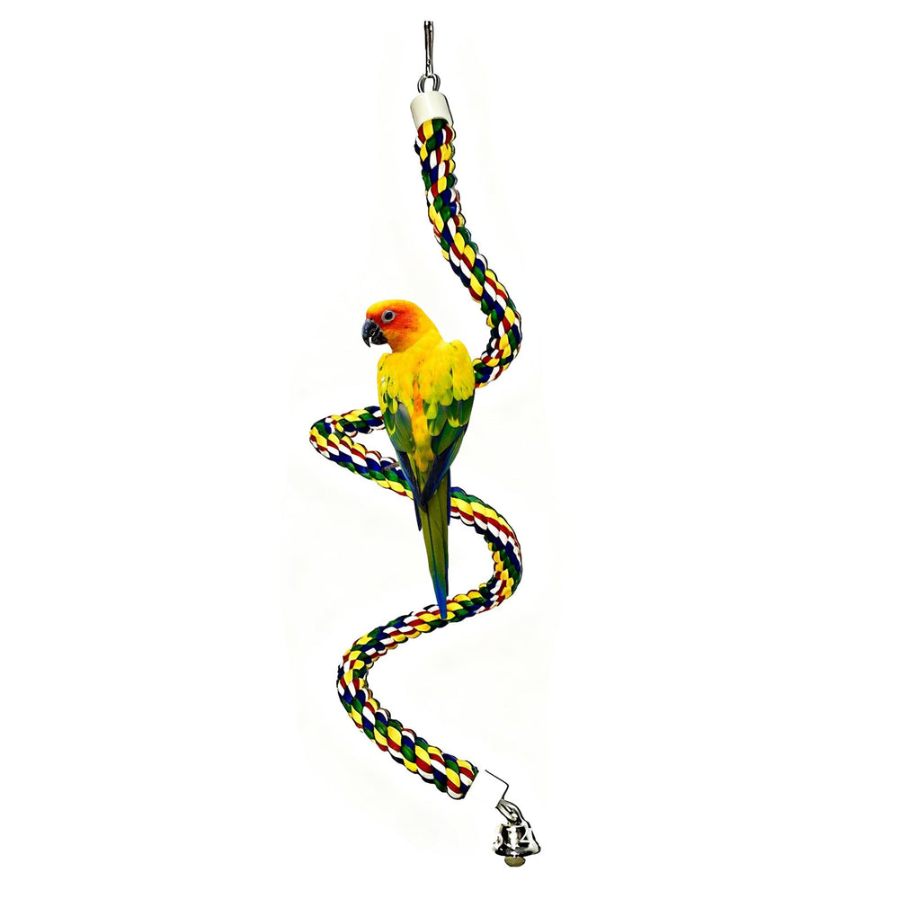 TogyGooty percha de cuerda para aves en jaula: seguridad y confort para el descanso.