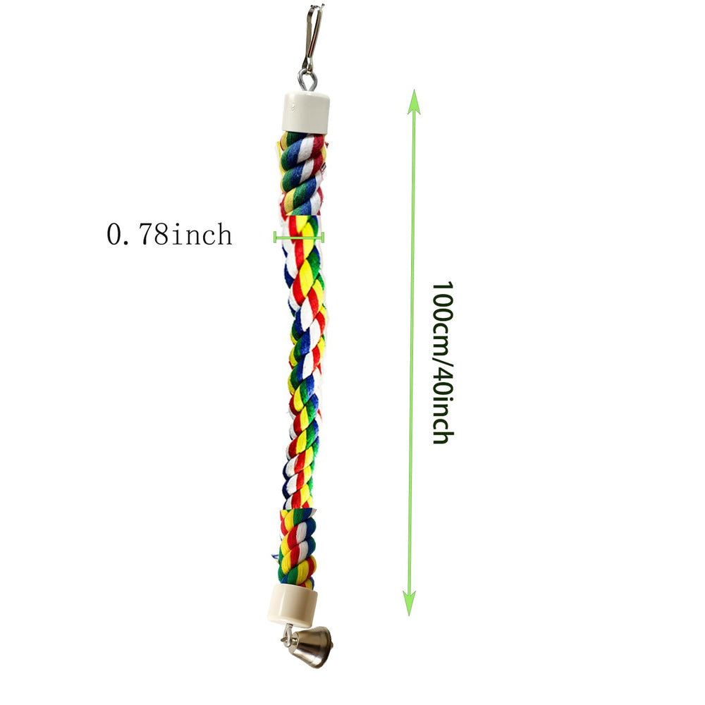 TogyGooty percha de cuerda flexible: configuraciones personalizables para diferentes aves.