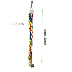 TogyGooty percha de cuerda flexible: configuraciones personalizables para diferentes aves.