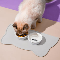TOKAYIFE tapete de alimentación de gatos, resistente al agua, fácil de limpiar.