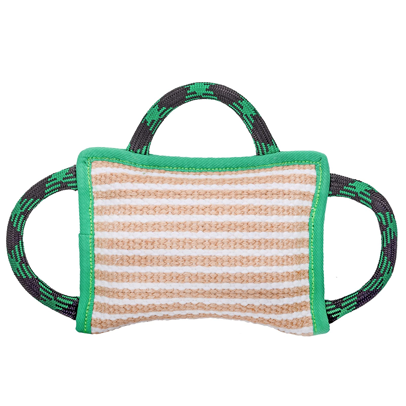 ToLanbbt Juguete de tirón para perros, textura de yute suave y duradera.