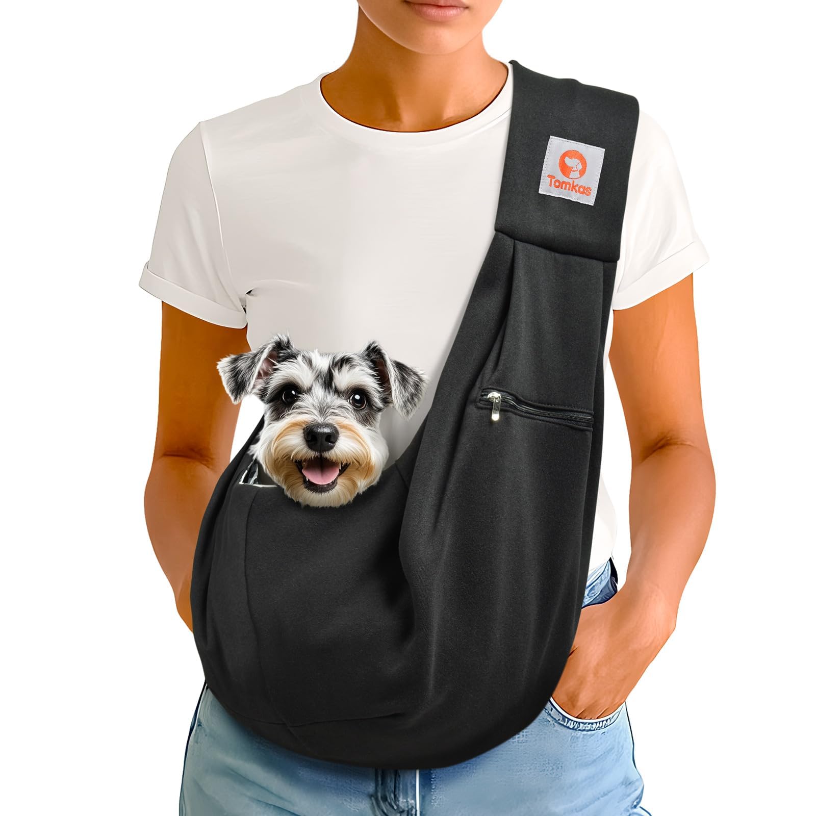 Tomkas cartera para perro pequeño, diseño cómodo para paseos diarios.