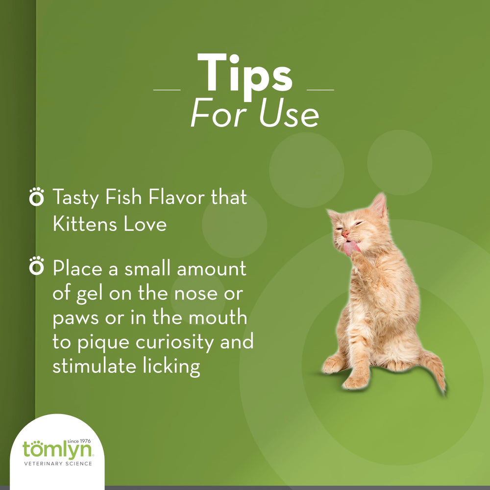 Tomlyn Nutri-Cal gel, uso diario recomendado para gatitos en crecimiento.