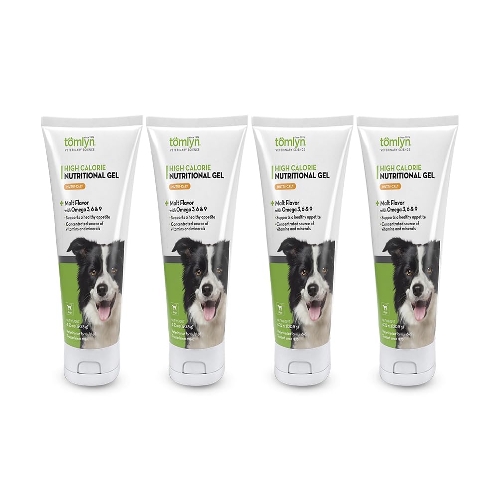 Tomlyn Nutri-Cal, tubo sabor malteado, ideal para aportar calorías extra y estimular el consumo.
