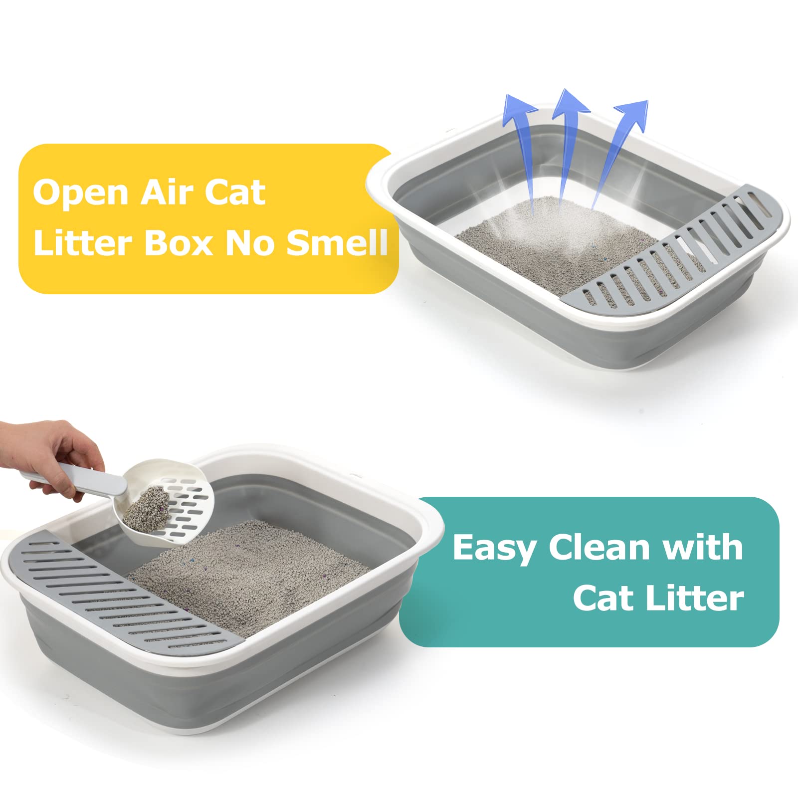TomteNisse caja amplia para gatos grandes.