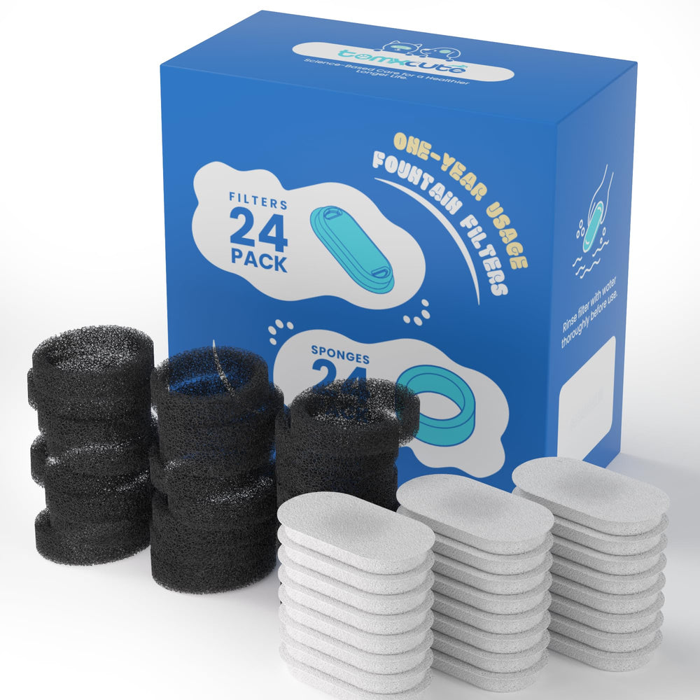 Tomxcute filtro para fuente de gatos: agua limpia para beber