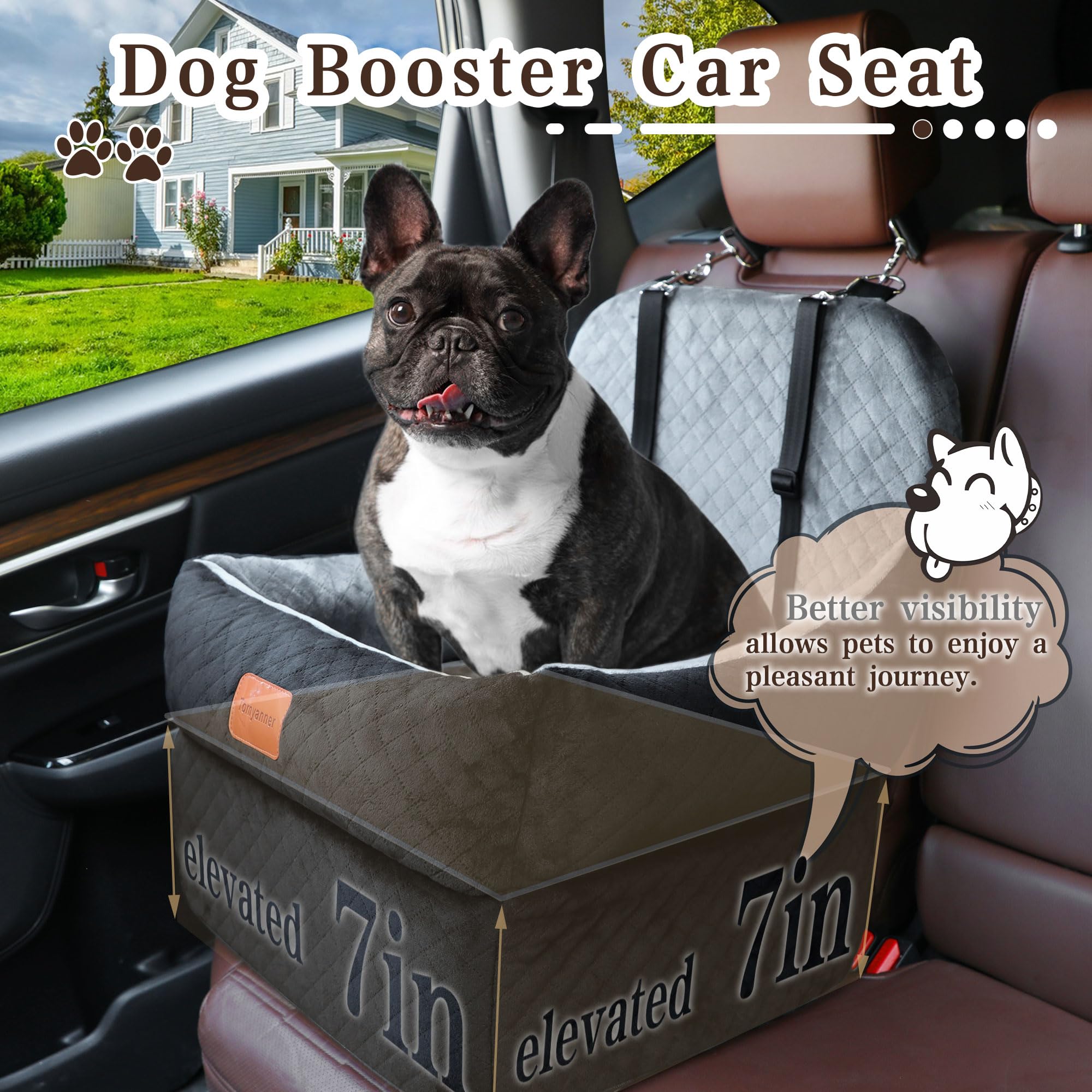 Tomyanner tejido ultra suave y acolchado para mayor comodidad del perro