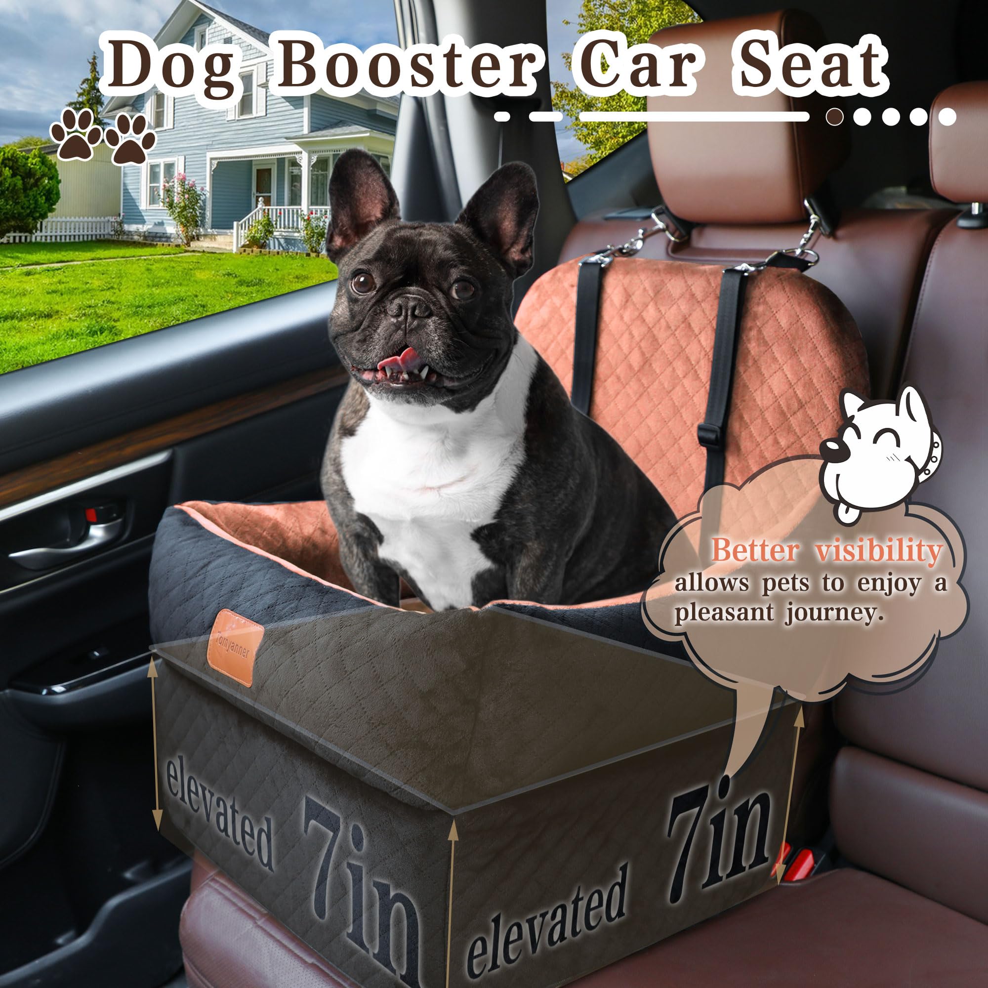 Tomyanner tejido ultra suave y espuma de memoria para confort de tu perro
