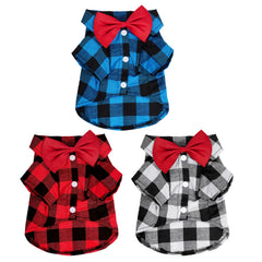 Tongcloud camisas cuadros perro media blanco negro: ideal para vestir con estilo diario.