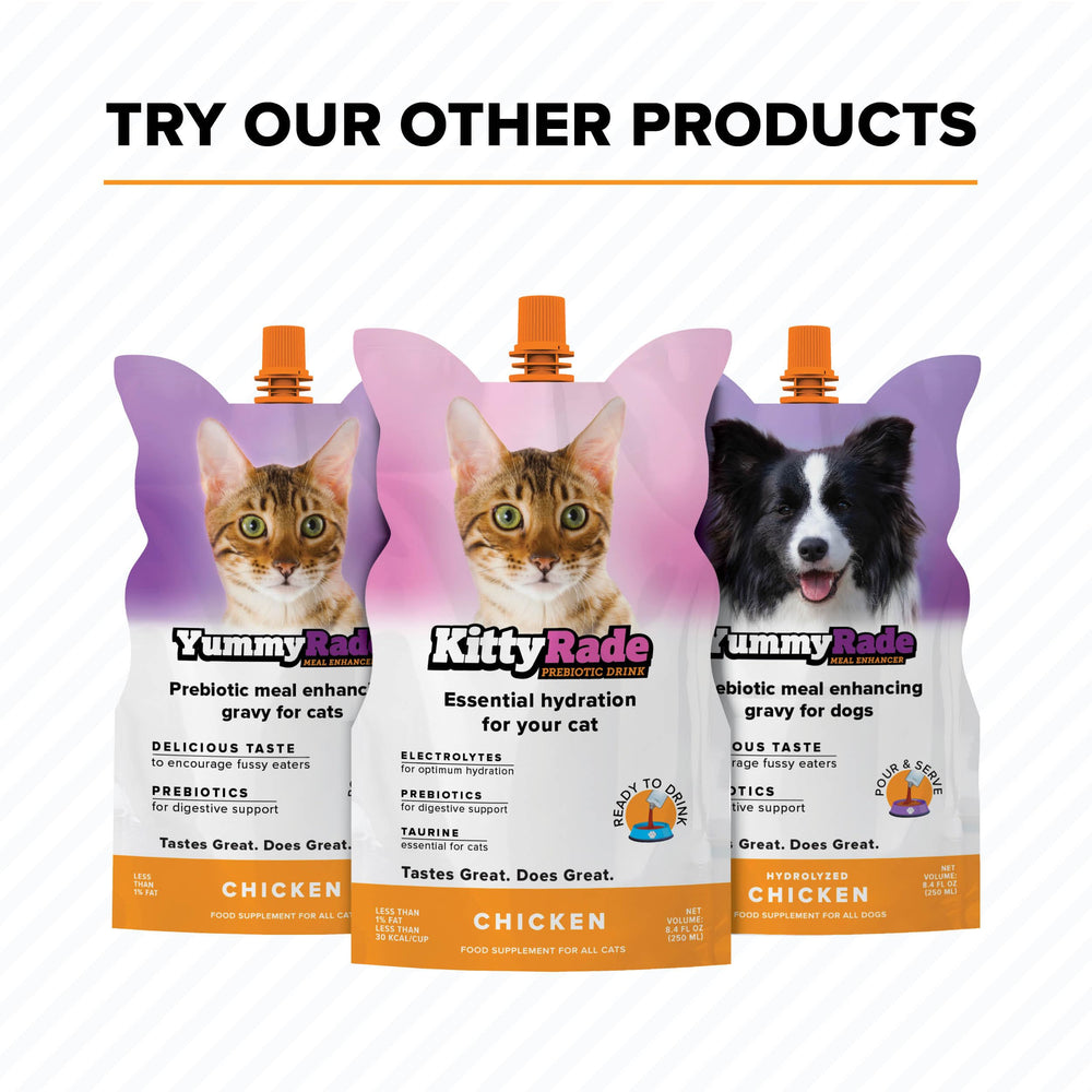 Tonisity DoggyRade sin gluten ni GMO para una digestión suave.